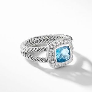David Yurman Blue Topaz Ring- original packaging